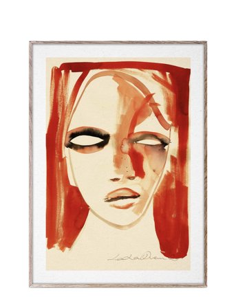 Paper Collective | Red Portrait - 50X70 Cm | 50X70CM
