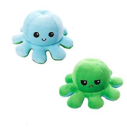 Käännettävä Flip Octopus Pehmo-nukke A Light blue