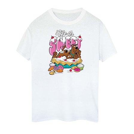 Scooby Doo Girls Life Is Sweet Bomull T-shirt 7-8 år Vit