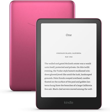Amazon Kindle Paperwhite Signature Edition 2024 (32GB), Metallic Raspberry, 7" lesebrett, 300 ppi, Wi-Fi, uten reklame
