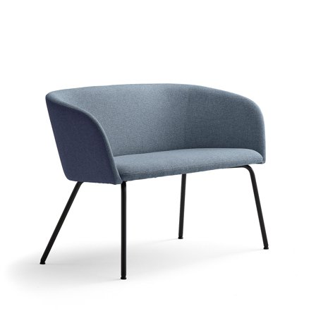 Sofa JOY, black, dark blue/blue grey