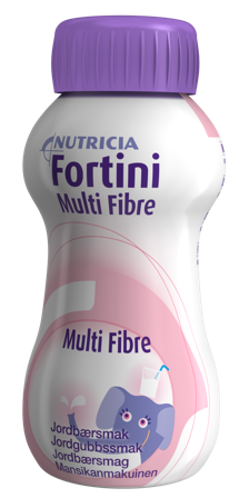 Fortini Multi Fibre næringsdrikk jordbær 4x200 ml