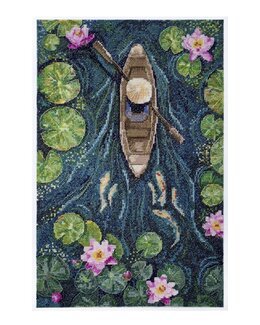 broderikit billede kano - Abris Art