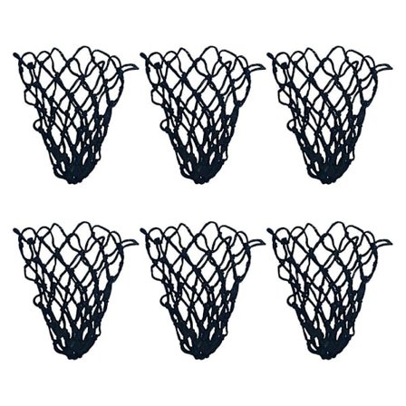 6 stk. Professionelle Billard Drop Ball Lommer Bomulds Billardnetposer Billard Opbevaringsholder Sort 32x10cm