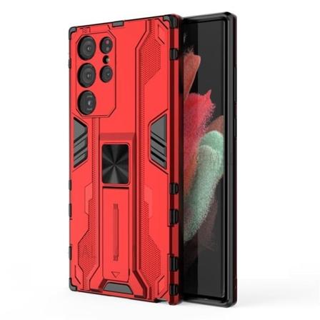 ShockProof Kickstand Cover Galaxy S22 - Rød Red