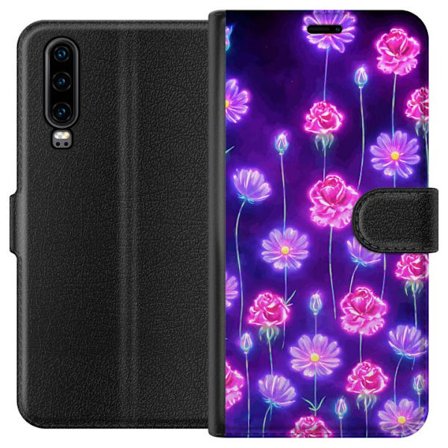 Yhteensopiva Lompakkokotelo Huawei P30 Bloom Reverie Electric Petals