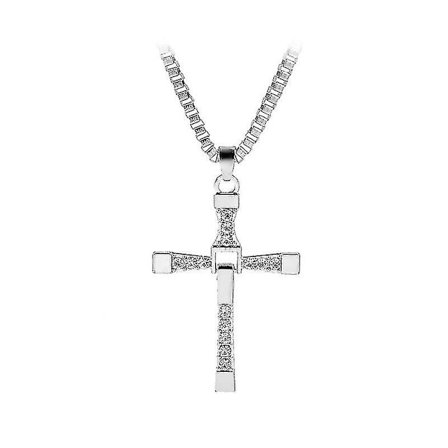 Fast Furious Dominic Toretto Cross Halsband, barn, silver