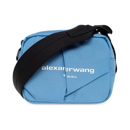 Alexander Wang, bag with logo Blauw, Dames, Maat:ONE Size,print