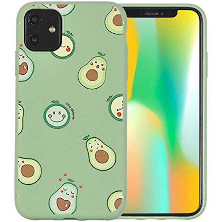 Ljusgrönt phone case Cover Härligt Söt Rolig Cover , phone case 11 Pro Max||avocado