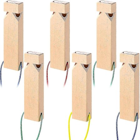 6 stycken massiva träntågspistol Leksaker för rollspelare Träpiska leksaker