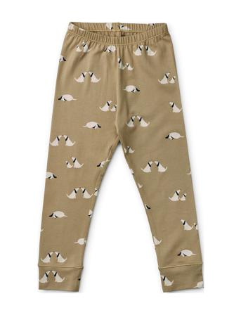 Wilhelm Printed Pyjamas Set Pyjamas Sett Khaki Green Liewood