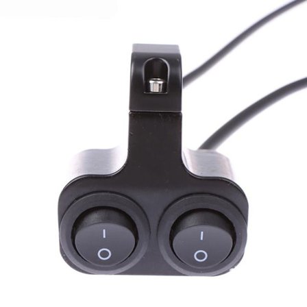 Moottoripyörän ohjaustangon kytkin Moto-valon ohjain, kaksoisohjaus