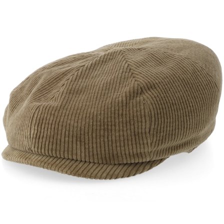 Stetson - Beige traditionalbeanie Czapka Z Daszkiem - 8-panel Cap Corduroy Garage Theme Almond Flat Cap @ Hatstore