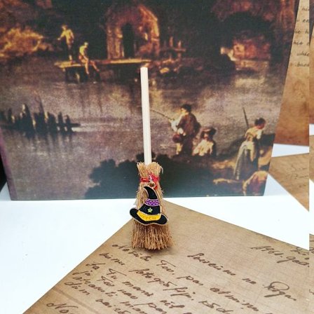 Bil hänge häxa mini kvast Jul hänge hängande hantverk