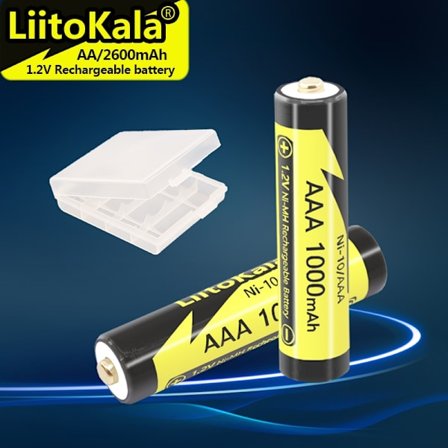 5-50 STK LiitoKala Ni-10/AAA 1,2V 1000mAh AAA NI-MH genopladelige batterier til barbermaskine Lommelygtekamera NIMH Foropladet batteri