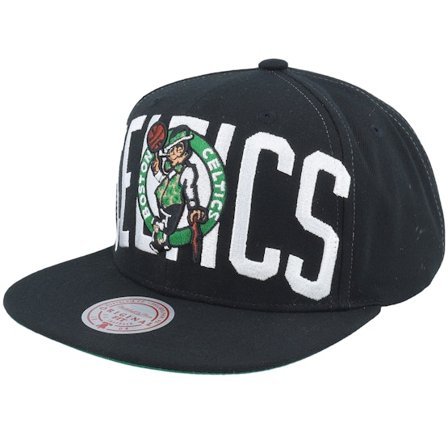 Mitchell & Ness - NBA Schwarz snapback Cap - Boston Celtics Full Frontal Black Snapback @ Hatstore