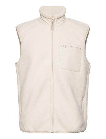Onsdallas Sherpa Vest Otw Vd Tops Sweatshirts & Hoodies Fleeces & Midlayers Cream ONLY & SONS