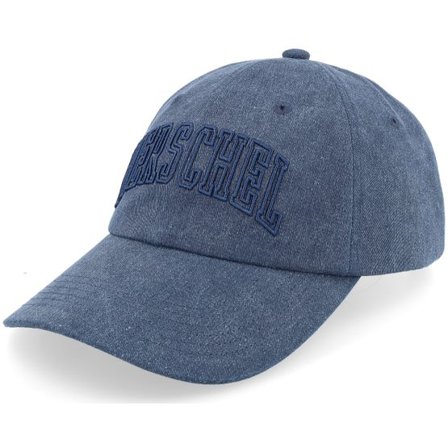 Herschel - Blå unconstructed Keps - Sylas Faculty Cap Navy Stonewash Dad Cap @ Hatstore