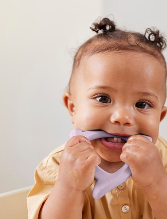 Everyday Baby Silicone Teether 2-Pack Ll/Sy - Yellow - ONE SIZE