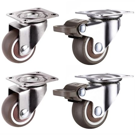 4st Pall Svängbara hjul Små hjul Set Svängbara hjul