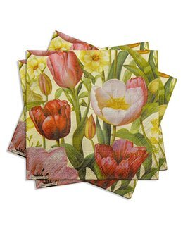 Servetter Tulpan Rosa - Pixie Design