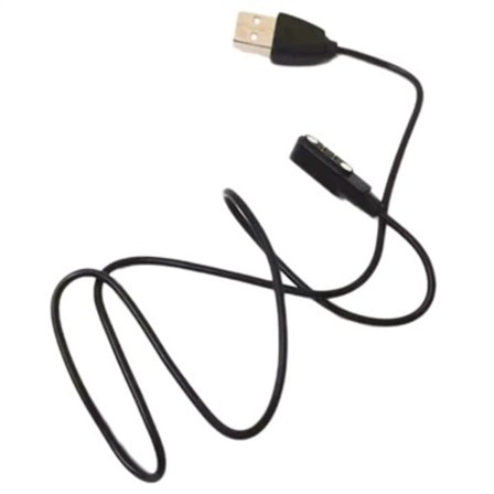 Magnetisk USB-Laddningskabel till Smartwatch K12 - 0.6m - Svart
