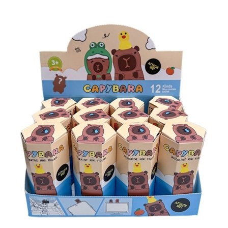 2 forskellige capybara bil dekorationer - mobiltelefon klistermærker, tegneserie dekorationer, bil vedhæng | Enkelt