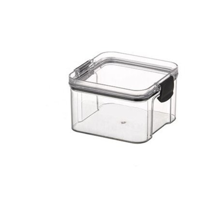 2 stk Lufttette Beholdere Kjøkken Oppbevaringsbokssett av Lufttette Plastmatkrukker Forseglede med Lopp for Oppbevaring av Korn Pasta