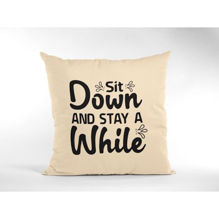 kuddfodral kudde 50x50cm Sit and stay a while