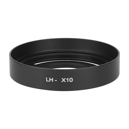 Metal Lens Hood til Fuji X10/X20/X30 (Sort)