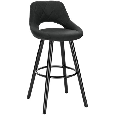 Rootz Scandinavian baarijakkara - Työtuoli - Ergonominen muotoilu - Tukeva pyökki - Tyylikäs moderni ilme - 91cm x 43cm x 43cm