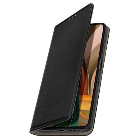 Smartphone-etuiet - Motorola - Moto G75 - Magnetisk Brieftasche - Video Støtte - Vegansk Læder