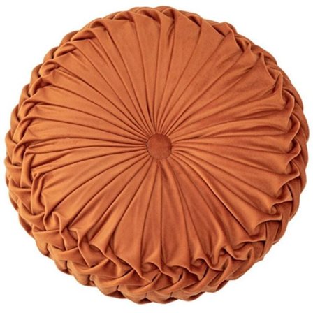 Nordisk Rund Pude Blød Siddepude Fløjl Afstandsliste Skammel Pude Manuelt Hjul Futon Sækkestol