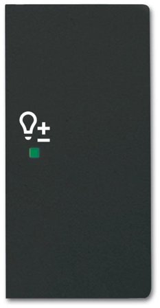 ABB Future Linear 6220-0-0628 Enkelvippa dimmer, matt, svart Höger, Strömbrytare & vägguttag