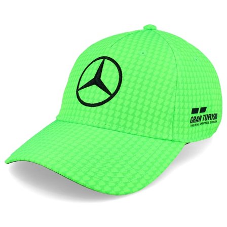 Formula One - Motor Grønn adjustable Caps - Mercedes AMG F1 23 Hamilton Volt Green Adjustable @ Hatstore