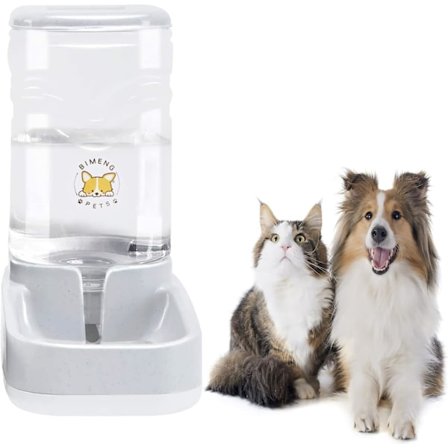 Vanddispenser til kæledyr, Vandskål til kat, Vandskål til hund, Automatisk, Stor Automatisk Drikkemaskine til Kat Hund, 3,8L (1 Gallon) Vandbeholder 