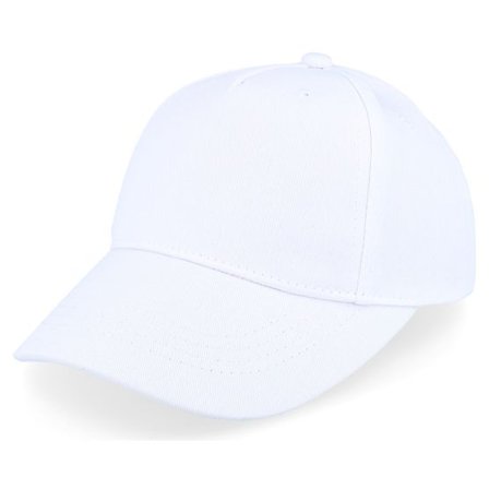 Beechfield - Vit adjustable Keps - Kids White Organic Cotton Adjustable @ Hatstore