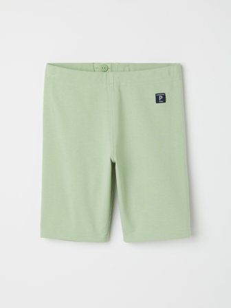 Polarn O. Pyret - Solid color cycling shorts - 104 - Childrenswear - green
