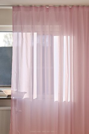 Jotex - Voile Gordijn 1 Lengte Extra Breed Marshmallowroze Marshmallowroze - CORINNE - Koop Multifunctionele gordijnen bij Jotex