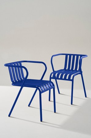 Jotex - Armstol 2-pk Kornblå - NERJA - Kjøp Hagestoler & -krakker hos Jotex