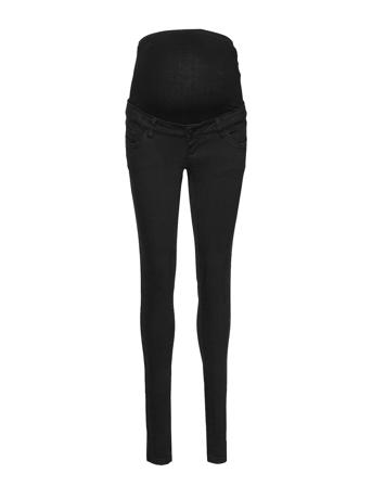 Mllola Slim Black Jeans Tiukat Farkut Musta Mamalicious