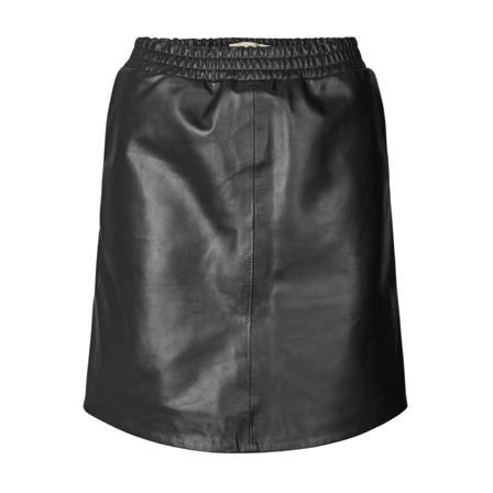 Lolly's Laundry, Edda Leather Skirt Czarny, Kobieta, Rozmiar: XS