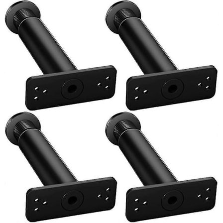 4 stk. Sengerammestøtte Justerbart stativ Justerbar metallramme Sofastøtte Justerbar sengestøtte Sengeforhøyere Justerbare sengerammeben Sengeben