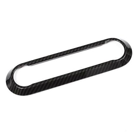 för Stelvio 2017-2019 Bil Center AC Luftkonditionering Justeringsram Trimskydd Tillbehör, Kol