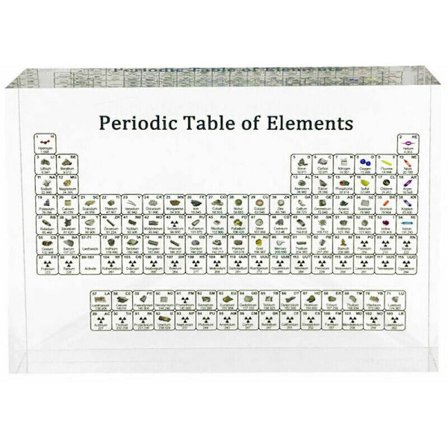 Akryl Periodiska Systemet Display Barn Undervisningshjälpmedel Heminredning Kristall Kemiska Element Display