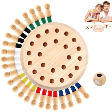 1 Set Familjespel Trä Minnesspel