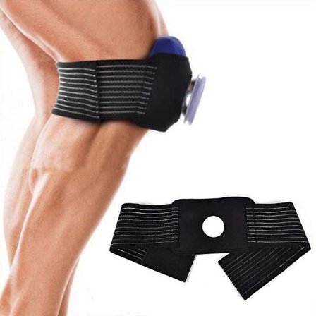 Isbandage med brett omslag för knä, ispåse skydd (ingen ispåse) knä kropp hälsovård