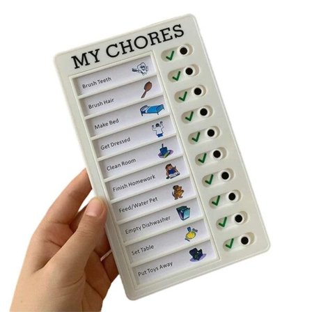 Sjekkliste for husarbeid - huskeliste for barn