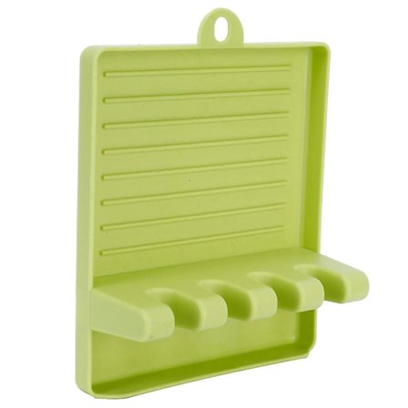Kjøkkenredskaper Oppbevaringsholder Multifunksjonell Grytelokkholder og Organizer for Plastspatel Grønn