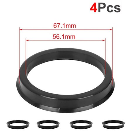 4 st/set Automotive Car Plastic Wheel Hub Centric Rings Center Hubrings Bore 73.1-57.1 66.6-57.1